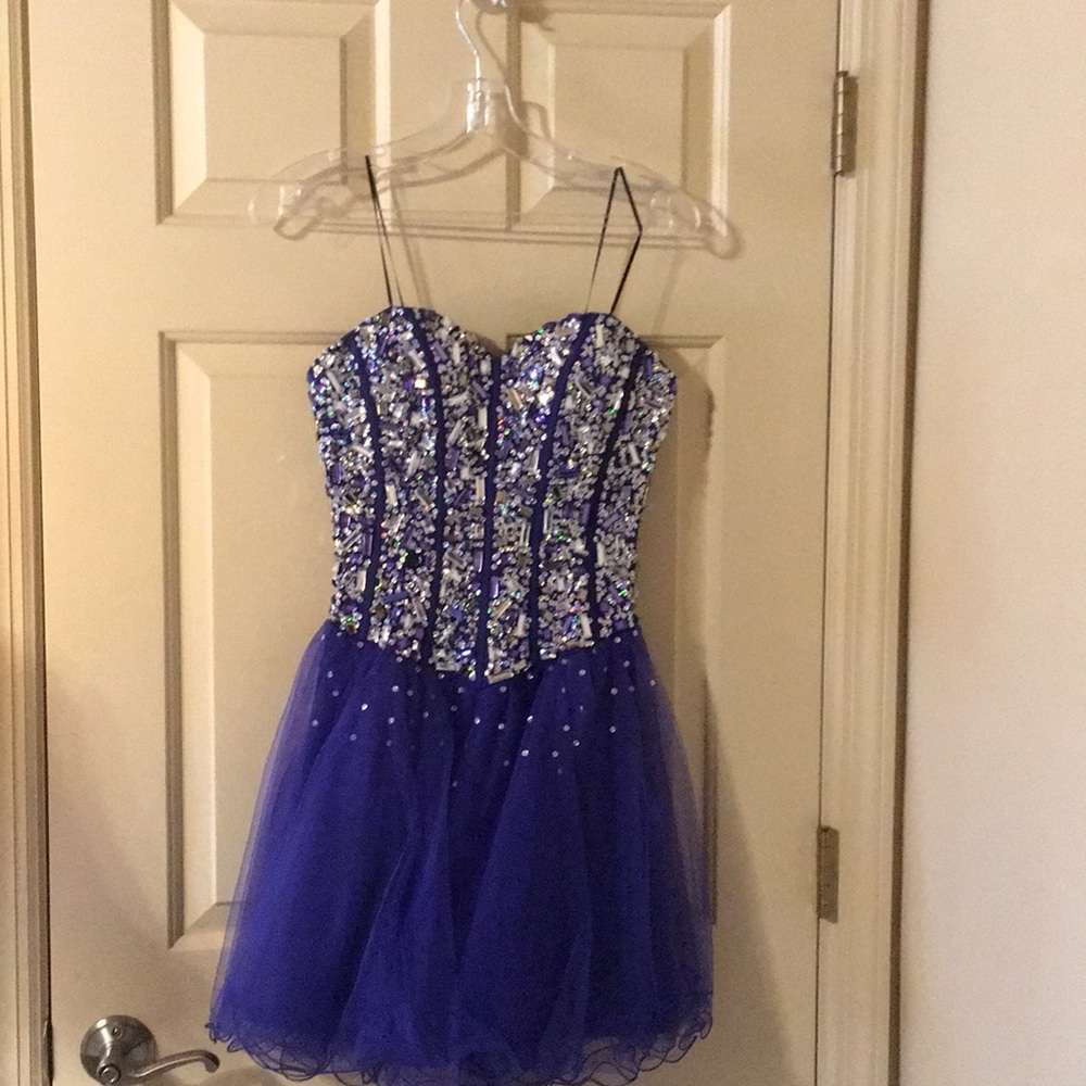 Purple Sparkly mini Dress